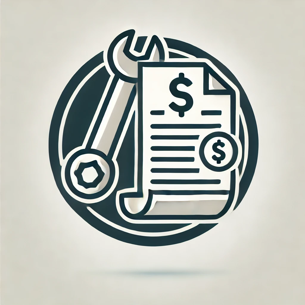 Service and Invoicing Icon Service and Invoicing Icon